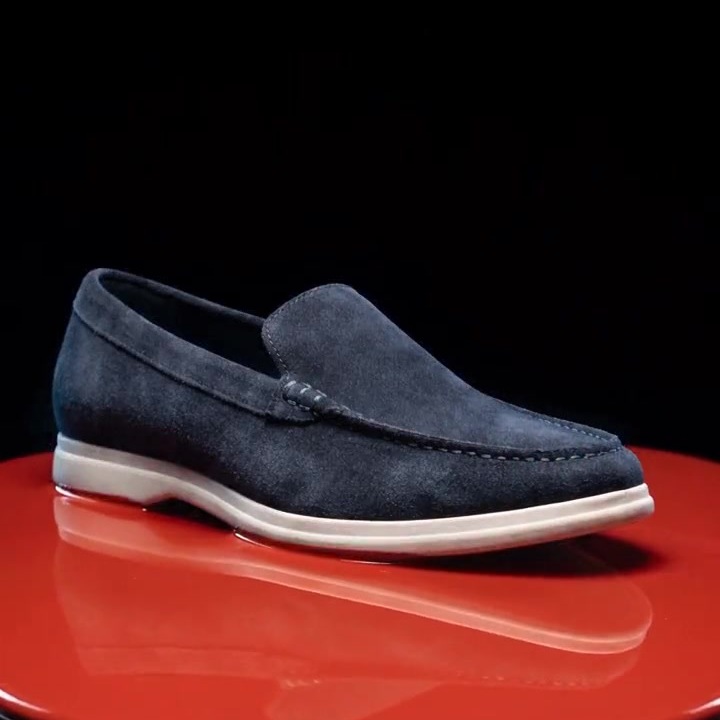 Venice slip-on in navy suede