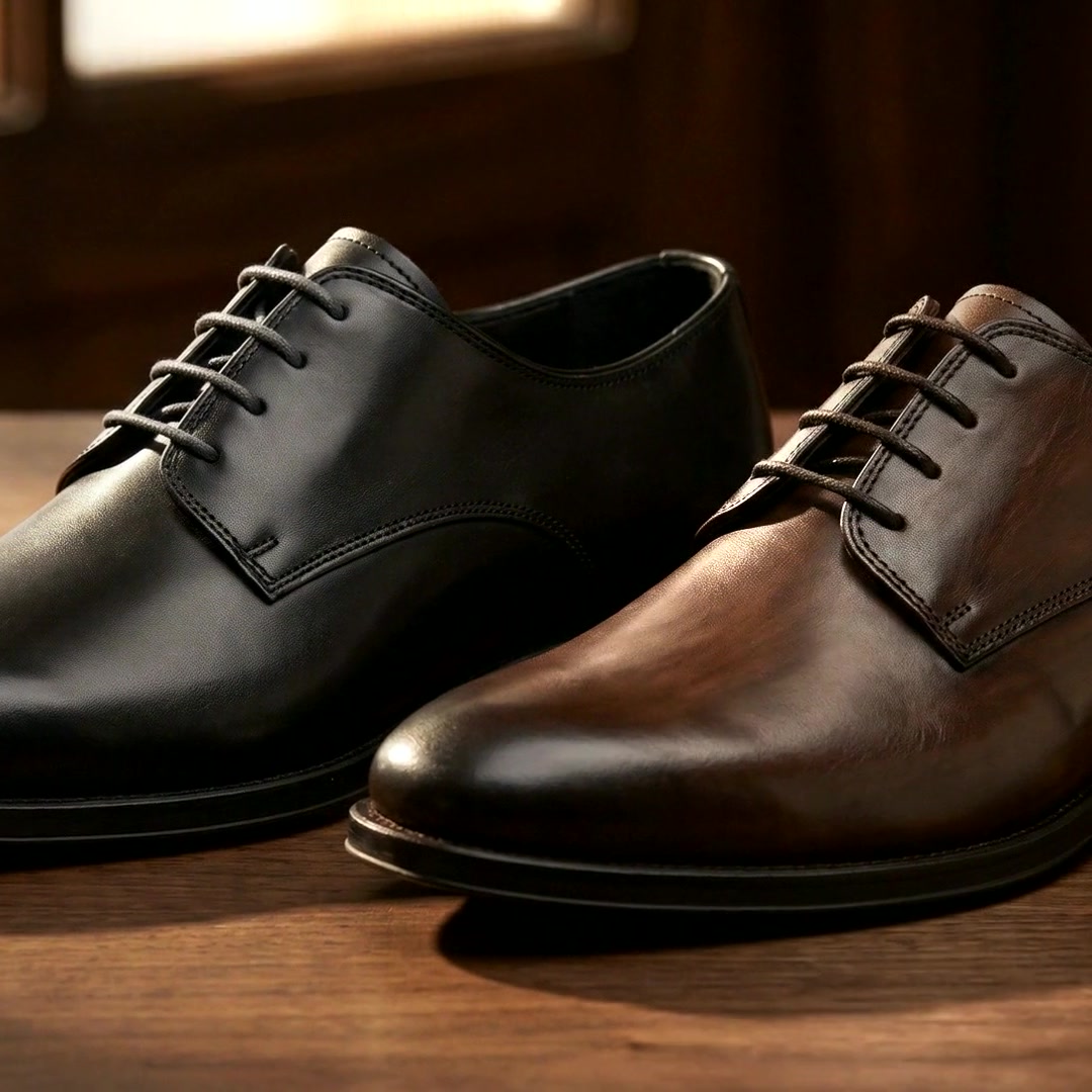 The Whitmore in black and brown, side by side
